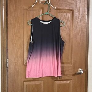 Black and Pink Muscle Tee